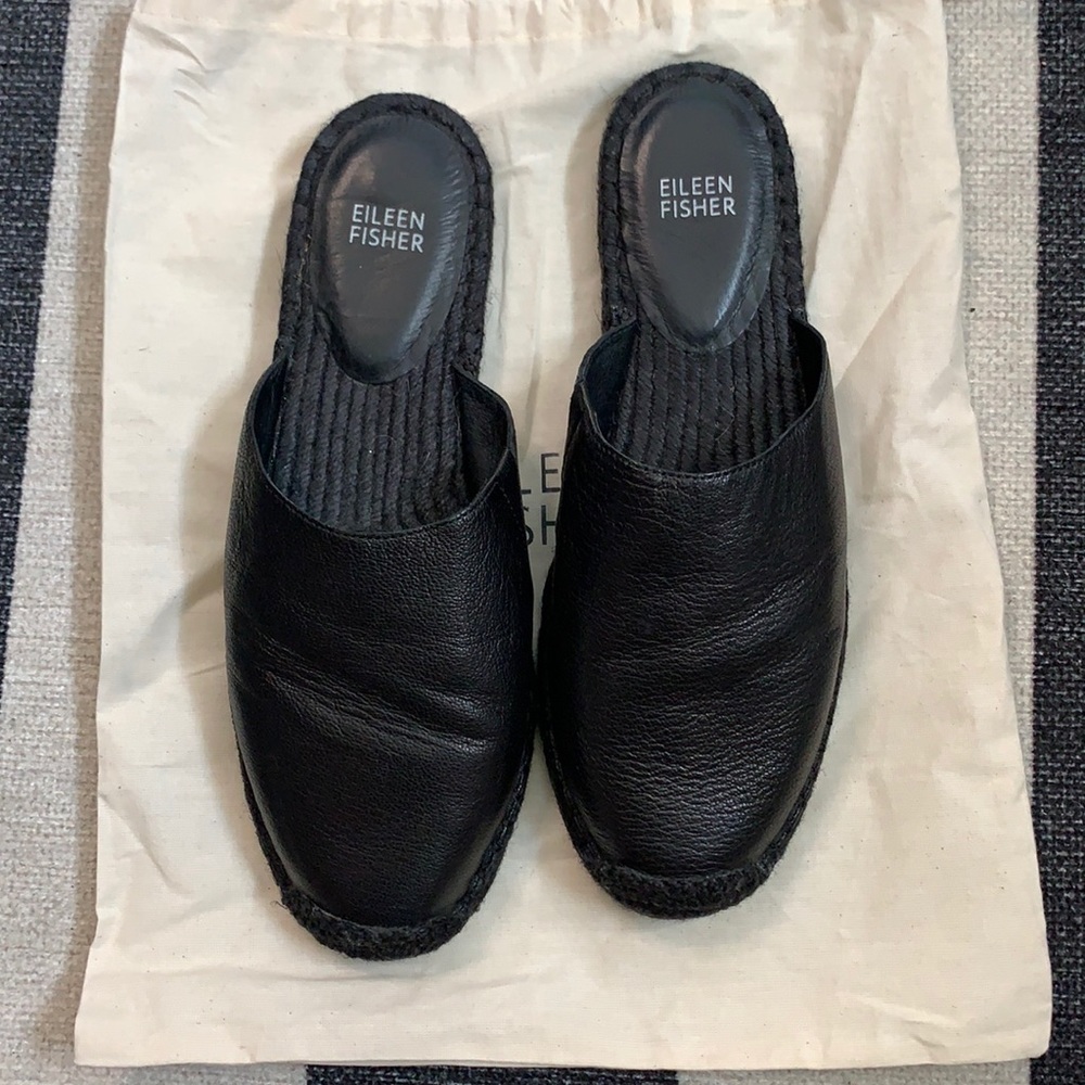 Eileen Fisher flat mules